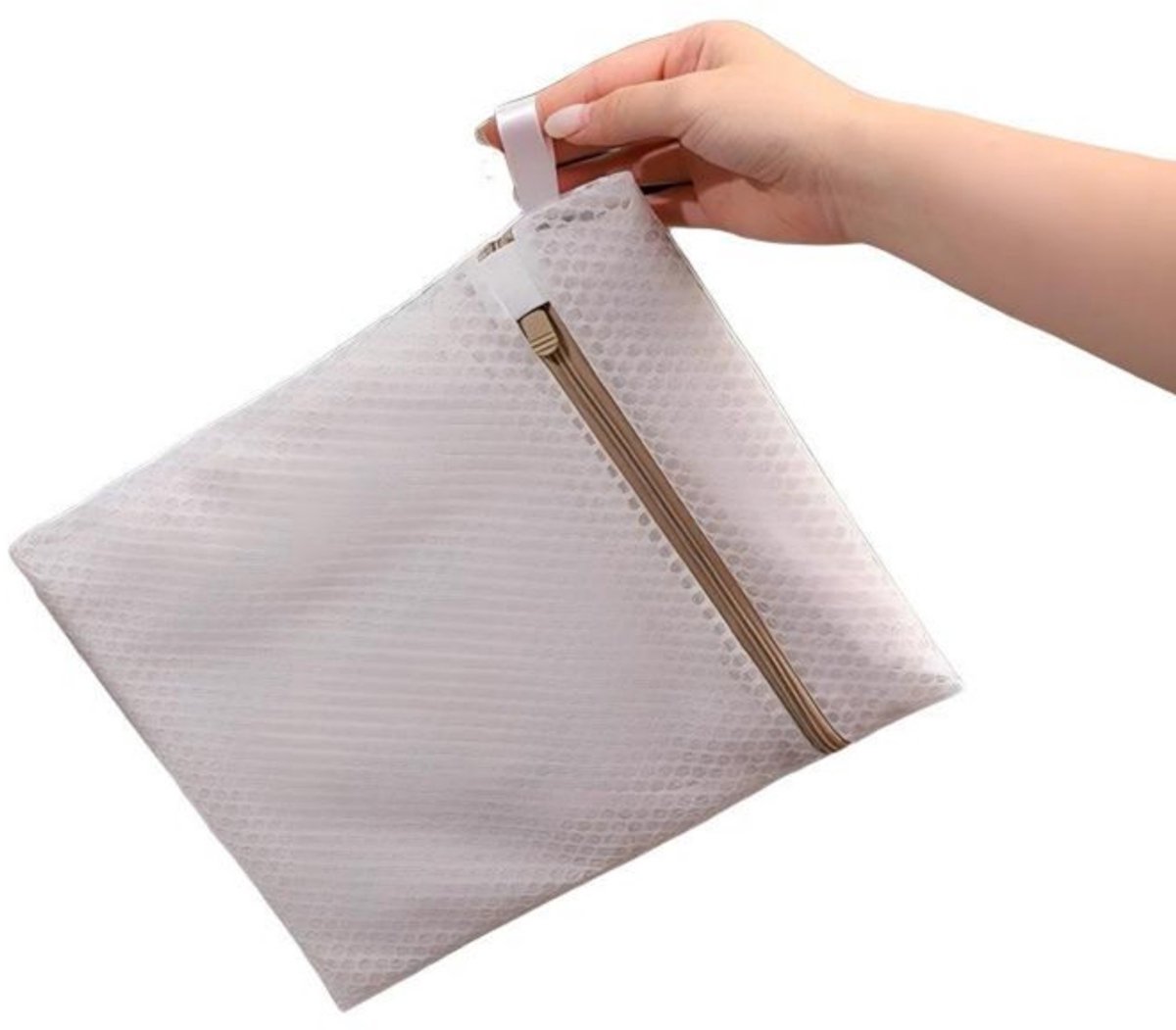 Waszakken – 2 stuks– L-40*50cm – Waszakken van mesh – Beschermzak – Wasbeschermzak – Beschermzakken voor kleding – Herbruikbaar – Vormbehoudende bescherming – Geschikt voor fijne was, lingerie, nachtkleding, sokken, enz.