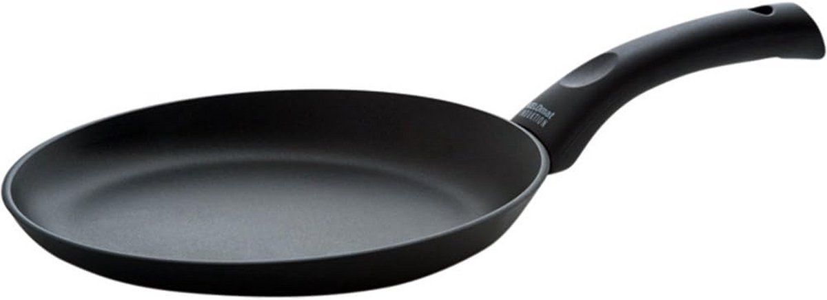 Braadpan - Koekenpan - Crêpes Maken - Speciale Afgevlakte Rand - 25 cm Diameter - Zwart