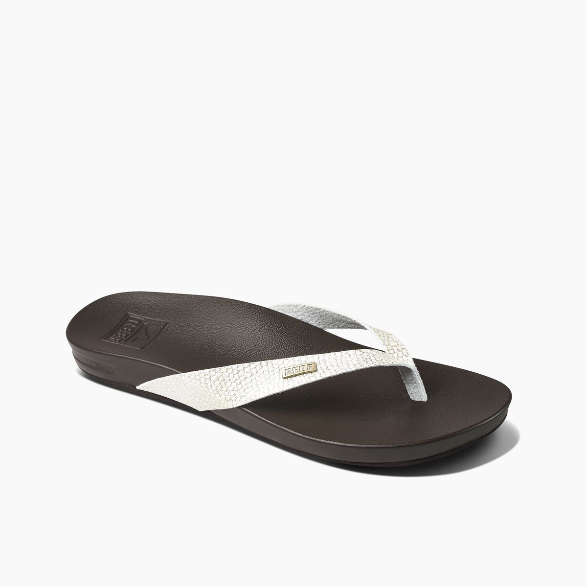 Reef Cushion Court Teenslippers Zomer slippers Dames Wit