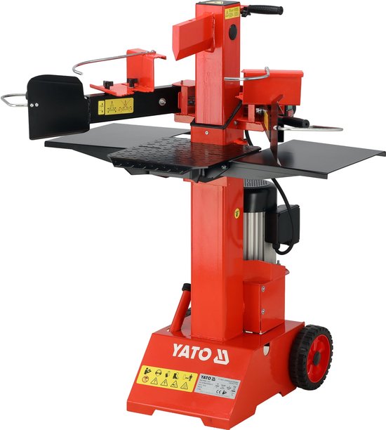 YATO YT-8 Ton Verticale Houtklover - Elektrische Hydraulische Klover - 3000W - Voor Boomstammen tot 55 cm - S6 40% Continu-Modus — afbeelding 3