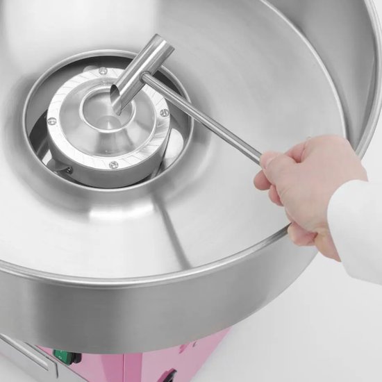 HENDI Suikerspinmachine - Roze - 230V/1200W - Met lade en voltmeter - 520x520x480 mm — afbeelding 4
