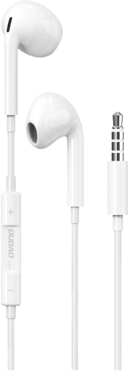 Dudao Serie - Bedrade In-ear Koptelefoon - 3.5mm Jack - Wit - TPE Materiaal