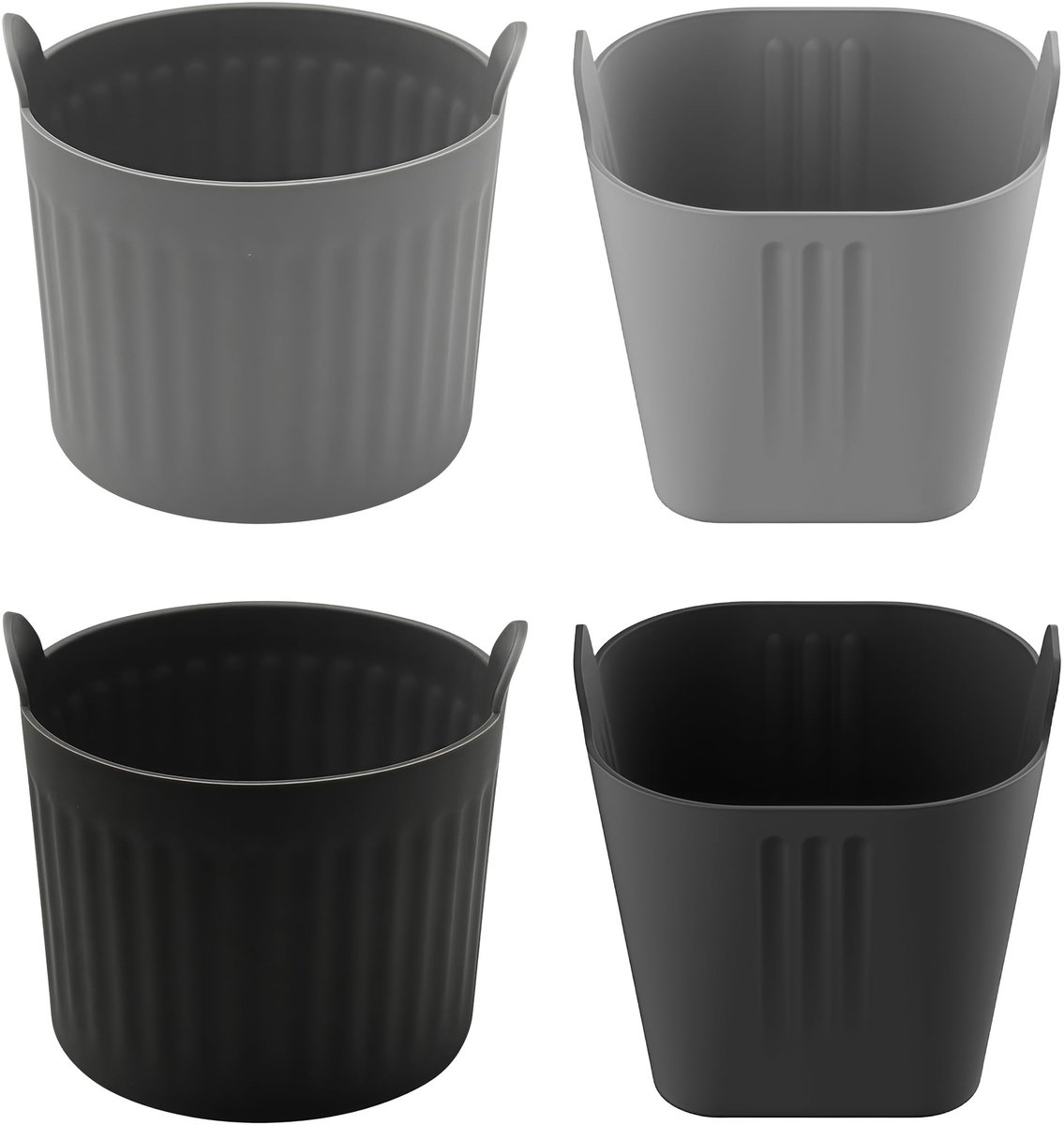 Dailygoods- Muffinblik 4-delige set - Siliconen Muffinbekers - BPA-vrij - Hittebestendig - Antiaanbaklaag - Geschikt voor Airfryer/Oven/Magnetron - Muffinbakjes