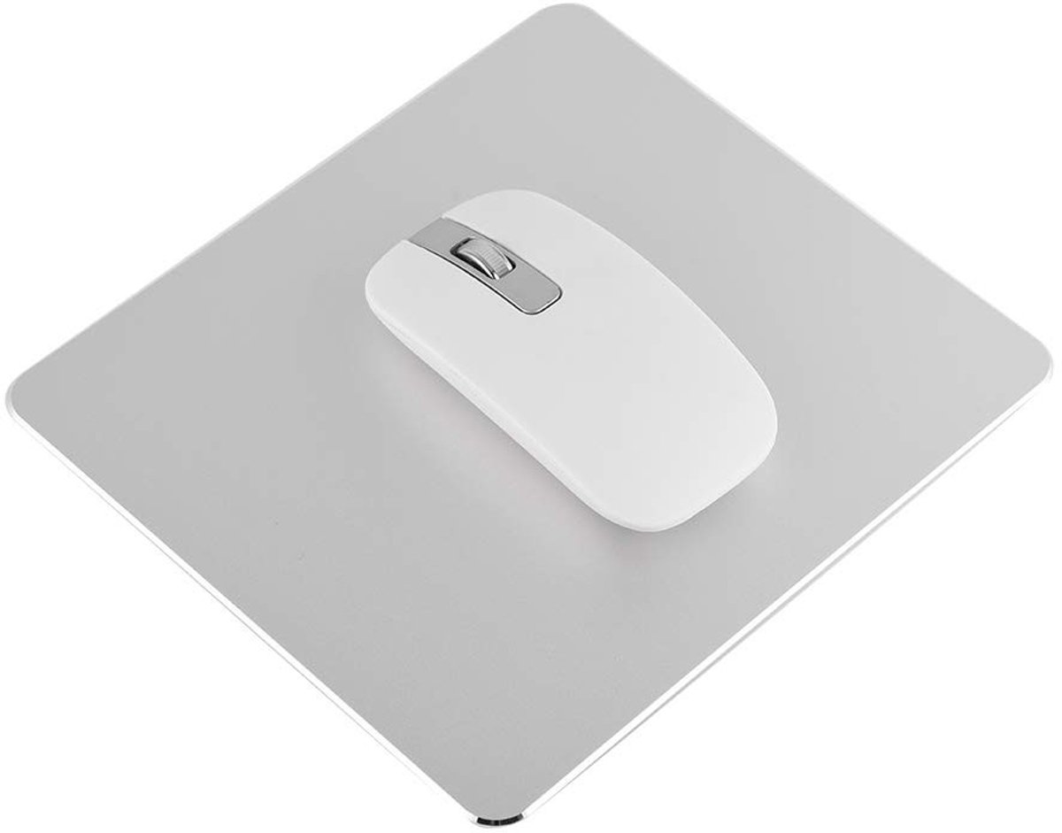 Dailygoods- Muismat Dubbelzijdig - Aluminium Muismat - Antislip - Waterdicht - Nauwkeurige Muismat - 18x16 cm - Gaming Muismat