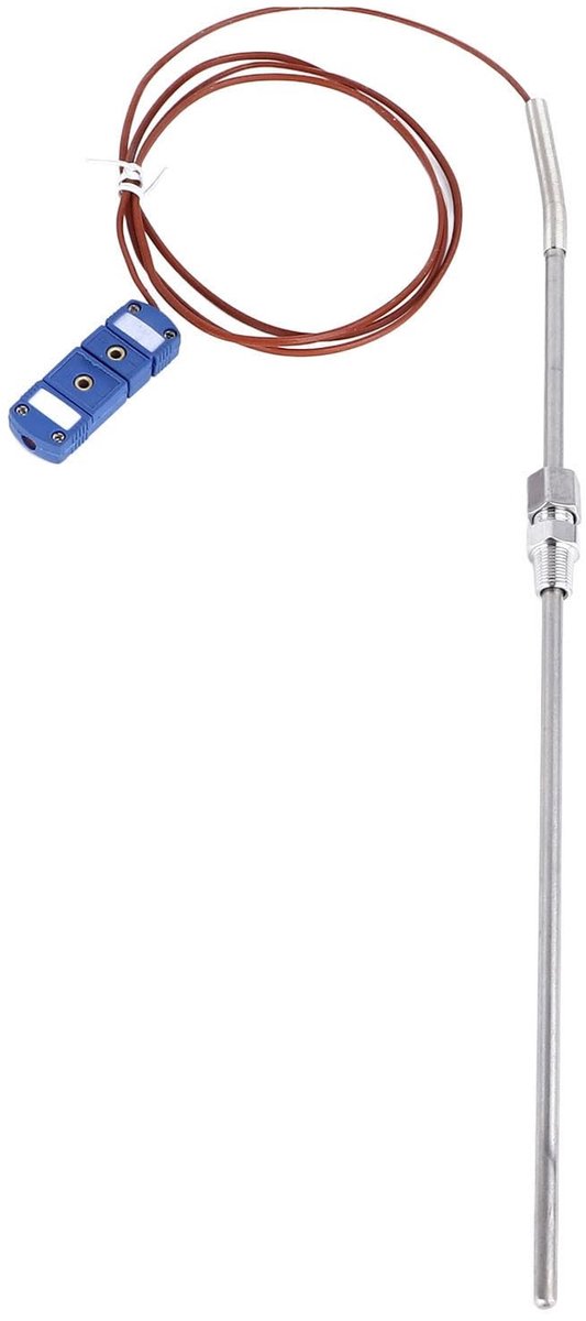 Dailygoods- Thermokoppel T-type - Roestvrij Stalen Sonde - Temperatuurbereik -200 ℃ tot 350 ℃ - ABS Behuizing - ZG1/8 Draadaansluiting - Betrouwbare Temperatuurmeting - Temperatuursensor
