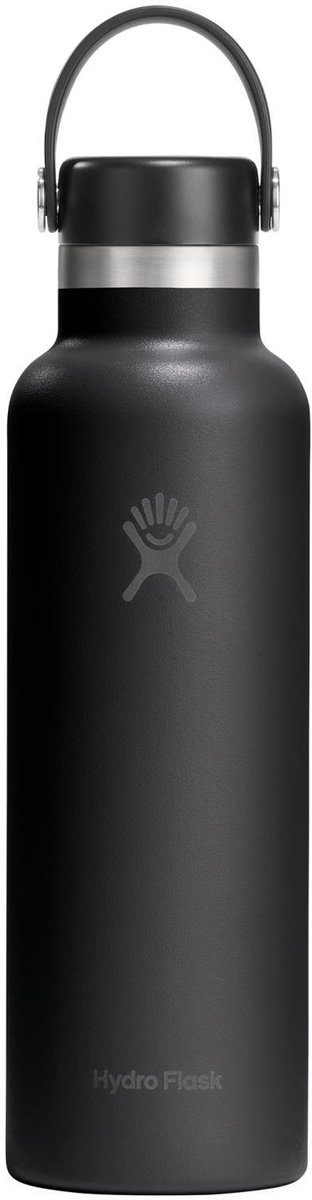Hydro Flask Drinkfles 'Standard Mouth' (621 ml), black