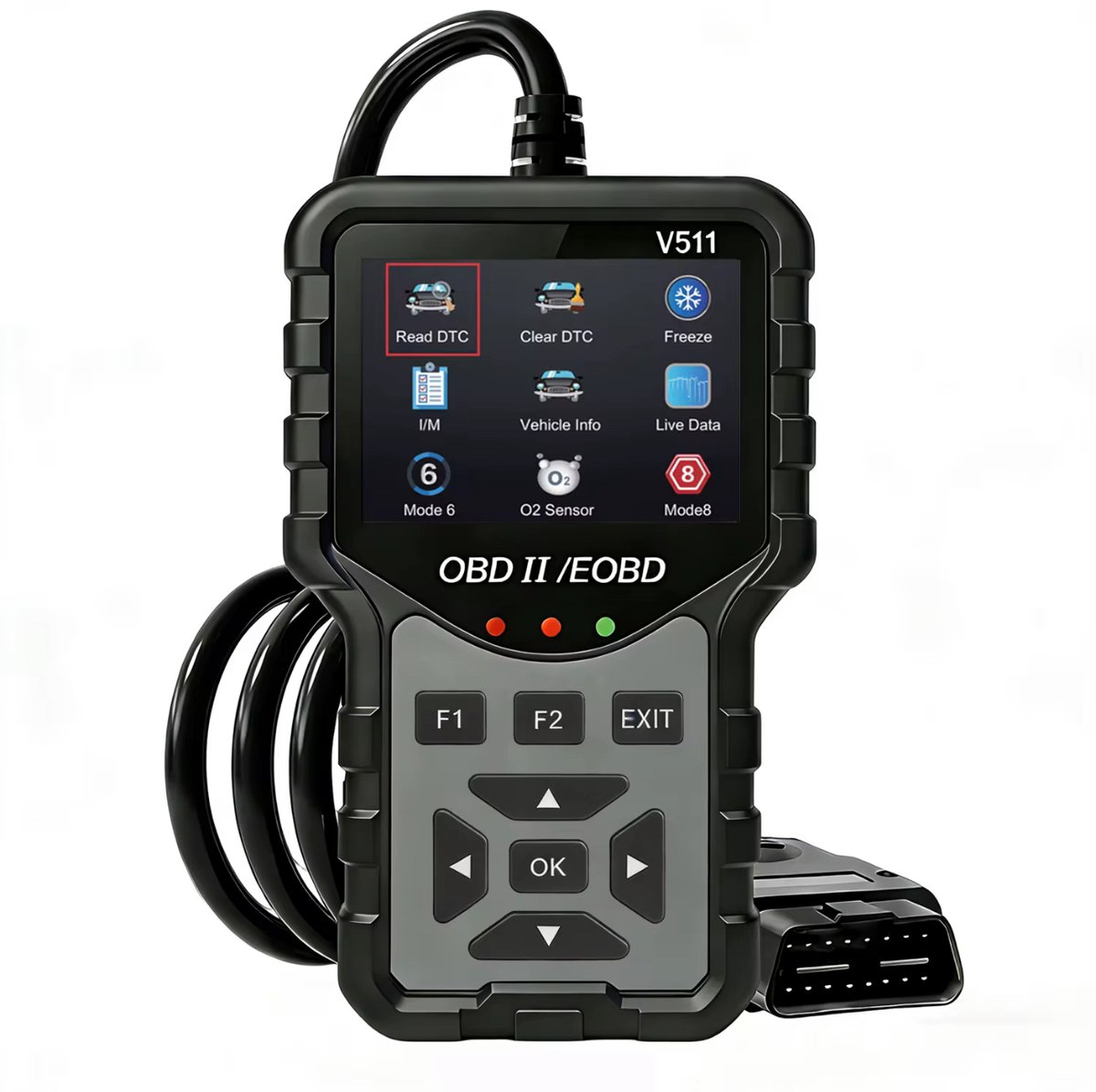 OBD2 Scanner – Auto Diagnoseapparaat – Foutcodes Lezen & Wissen – Check Engine Reset – Live Data – Smog Test (I/M Readiness) – Accuspanning Test – OBDII/EOBD thumbnail 6