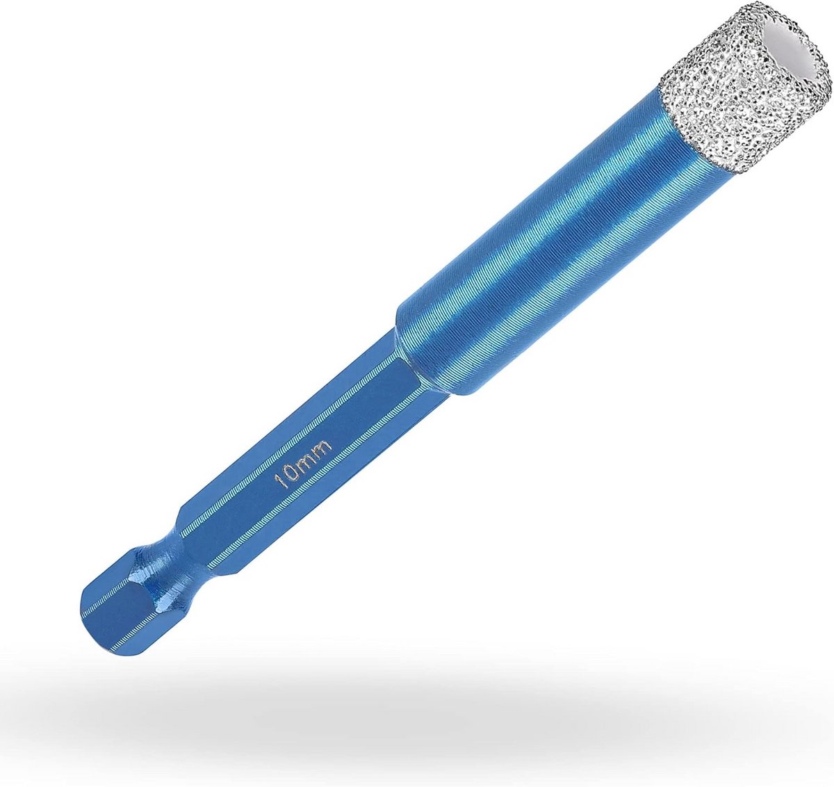 Tegelboor 10 mm - Diamant boorkroon - Nauwkeurig boren - Vacuüm diamantsegment - Zeskant opname - Niet gespecificeerd