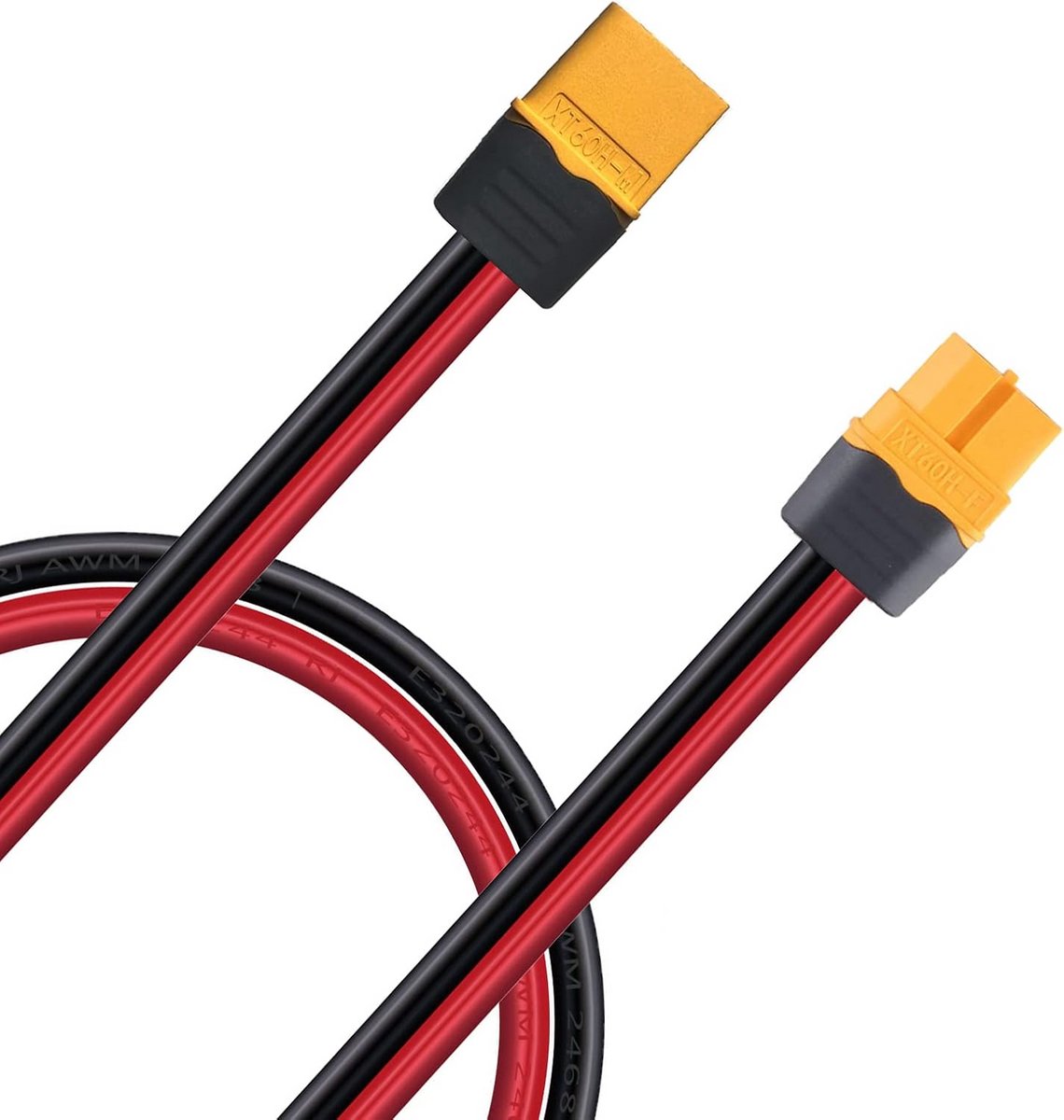 XT60 adapter kabel - Verlengkabel stroom - Energie overzetten - 12AWG dikke kabel - 18 meter - Zwart