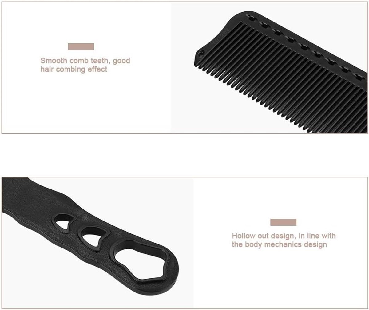 Professionele Haarkam - Kapperskam Styling - Haar Knippen - Antislip Handvat - 36 g - Zwart