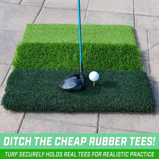 Golf Oefenmat - Swing Trainer - Golf Swing Oefenen - XL Formaat - 60x60 cm - Groen van GOLF — afbeelding 4