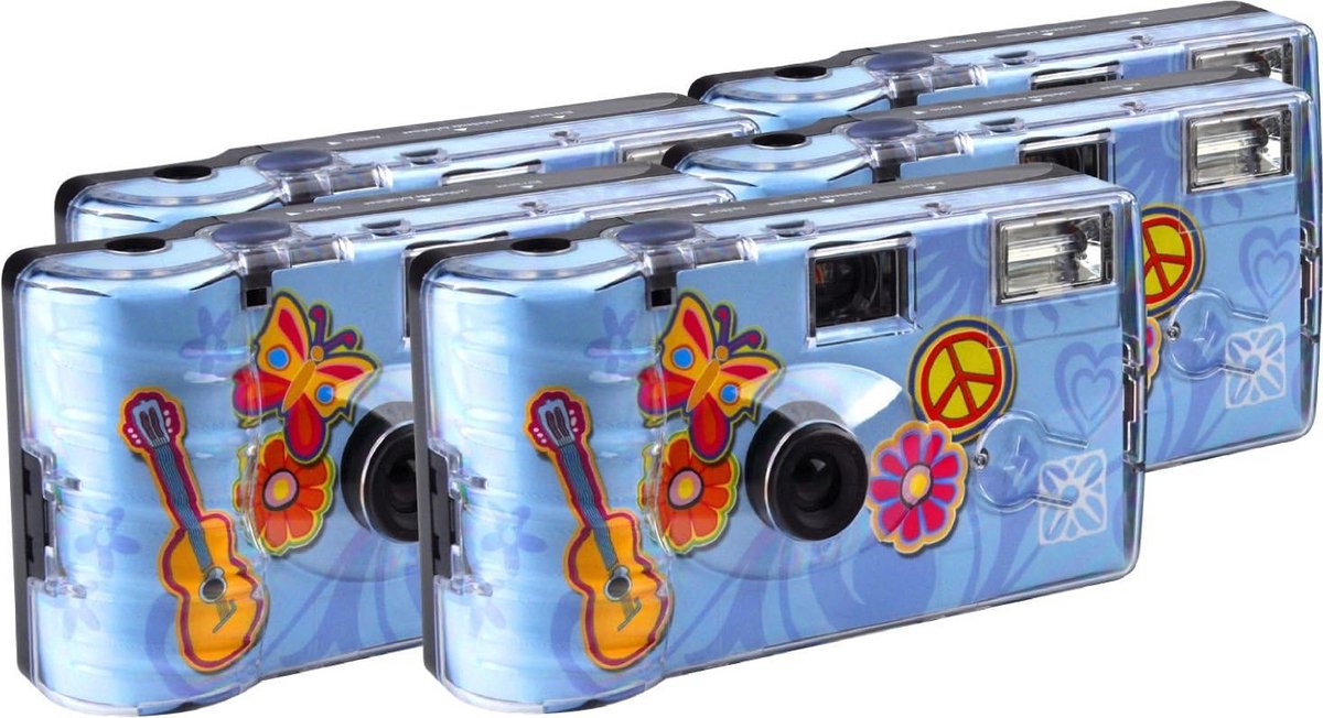 Wegwerpcamera Set - Bruiloftscamera - Feestmomenten Vangen - Geïntegreerde Flitser - 5 Stuks - Wit