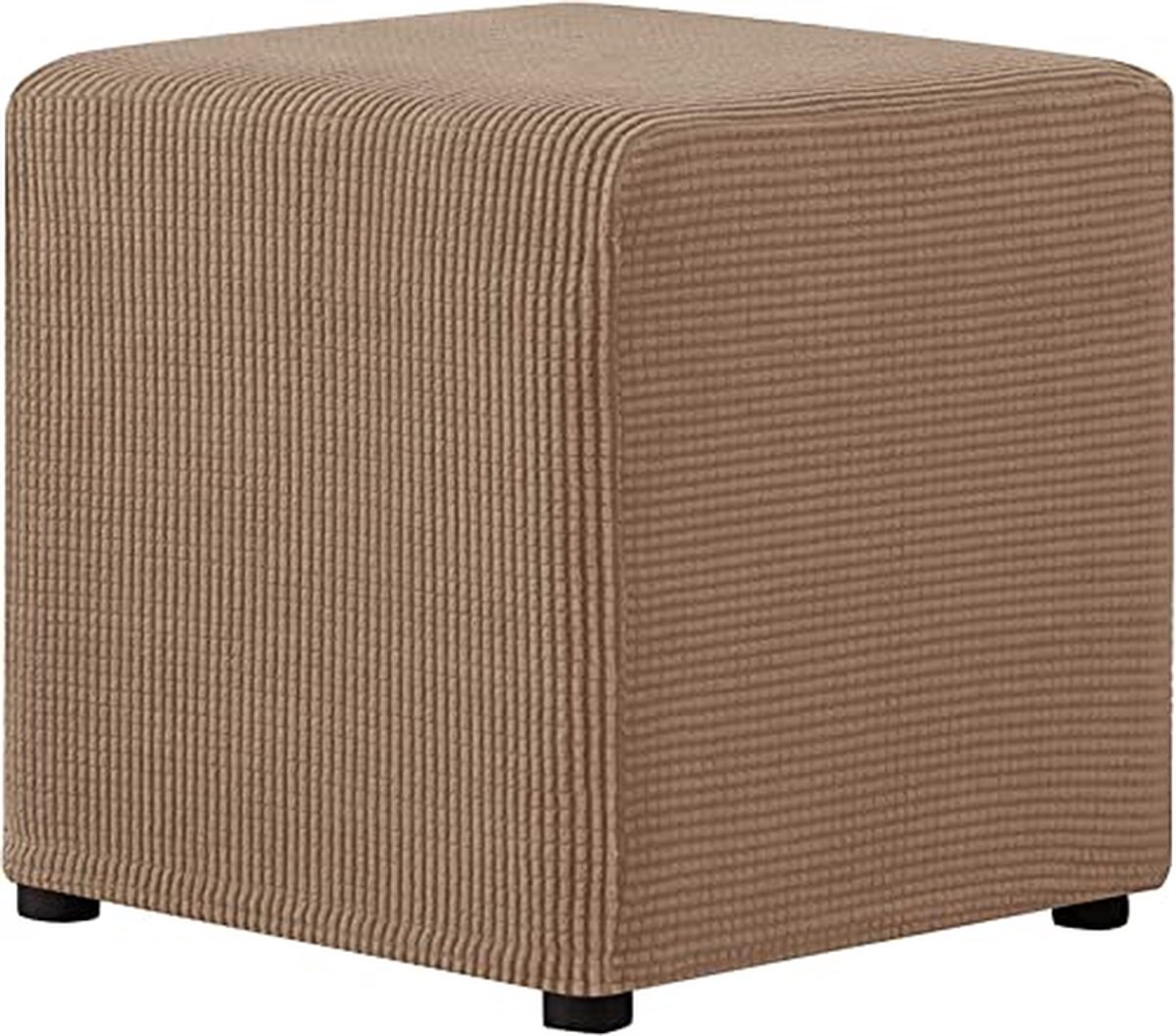 Poef Hoes - Voetenbank Beschermer - Meubels Opfrissen - Hoge Elasticiteit - 45x45cm - Meerdere Kleuren