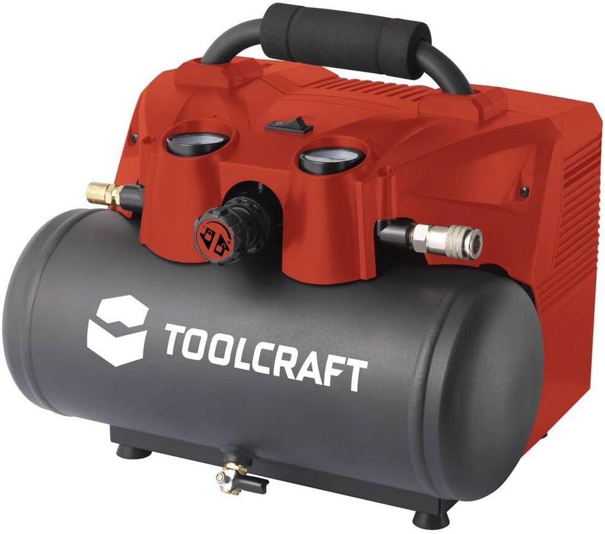 Accu Compressor - Luchtpomp - Werkplaats Gebruik - Olievrij Ontwerp - 6L Tank 8 Bar - Multicolor