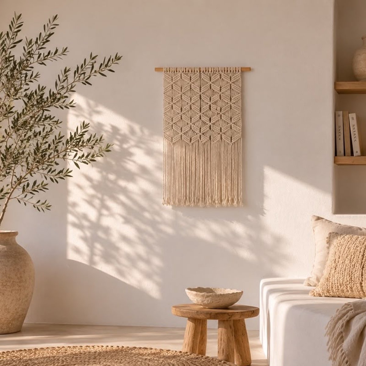 Macramé muurdecoratie Palma - 4shine