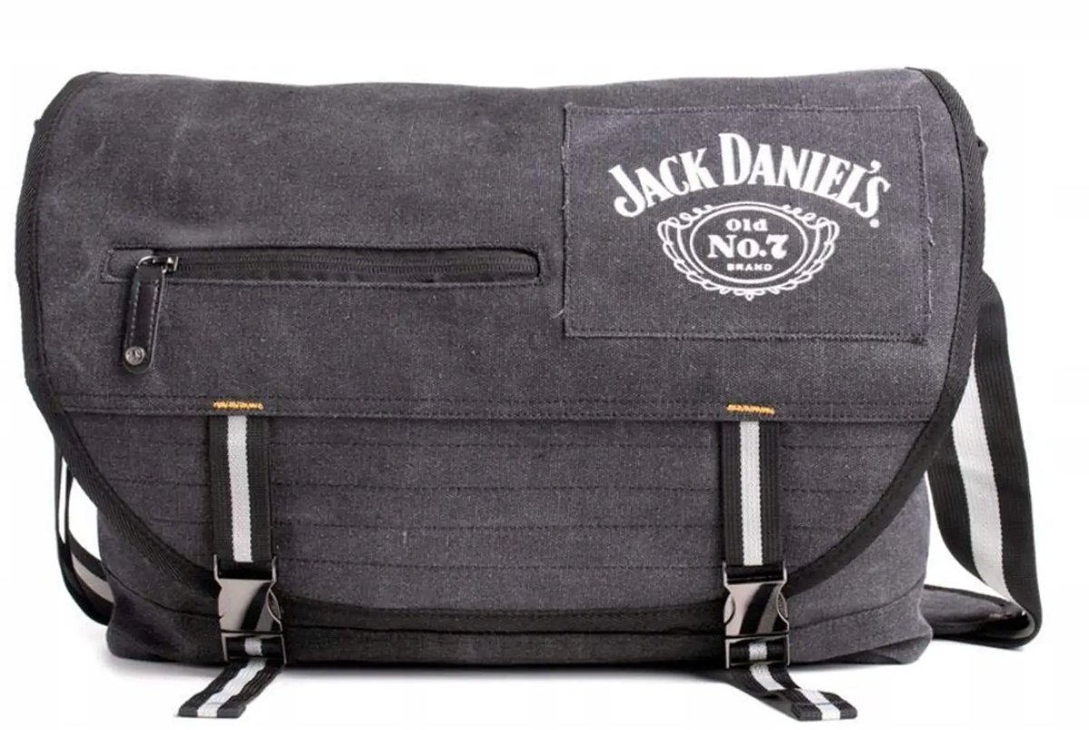 Jack Daniels Messenbag, Schouder Tas , officieel gelicenseerd - 45.8 x 33.9 x 8.3 cm