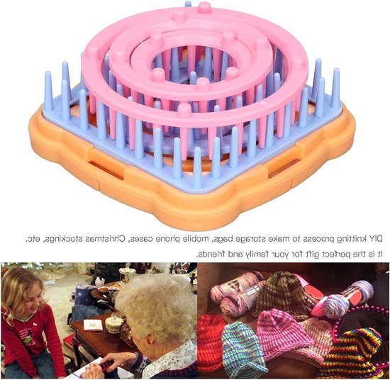 Ronde Breimolen Set voor Hoeden, Sjaals, Truien, Sokken en Dekens voor Kinderen en Volwassenen — afbeelding 5