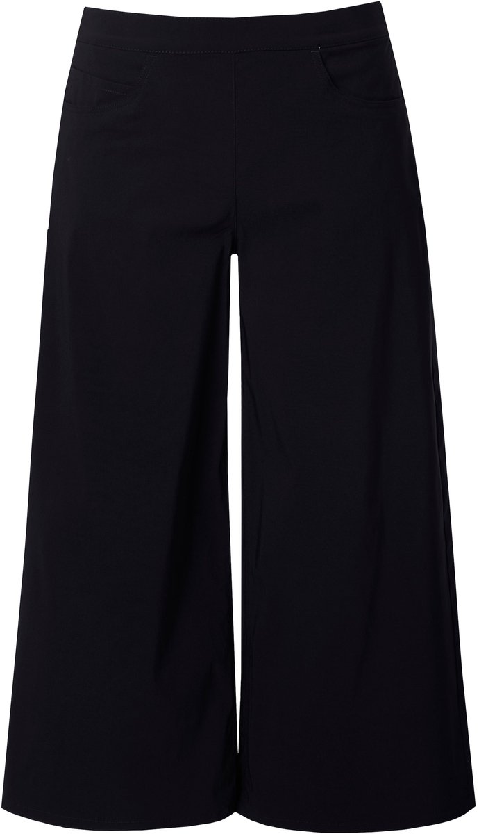 Ulla Popken - Dames - Culotte bengaline elastische tailleband - Zwart - Maat 46