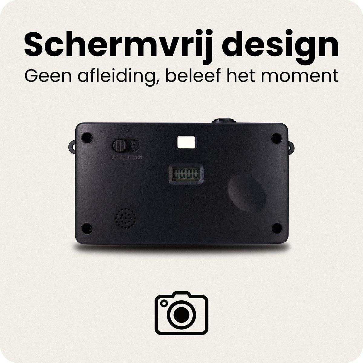 Campsnap Digitale Camera - Schermvrije Retro Fotocamera - 8 Megapixel - 2000 foto's - Minimalistisch Vintage Design - Met Flits - Oplaadbaar - 4GB - Wit thumbnail 4