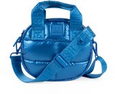 Fresh 'n Rebel Coze Tone - Puffy Koptelefoonhoes & Everyday Carry Bag voor Accessoires - Crossbodytas met Verstelbare Band en Handvatten - Premium Afwerking - Cosmic Blue