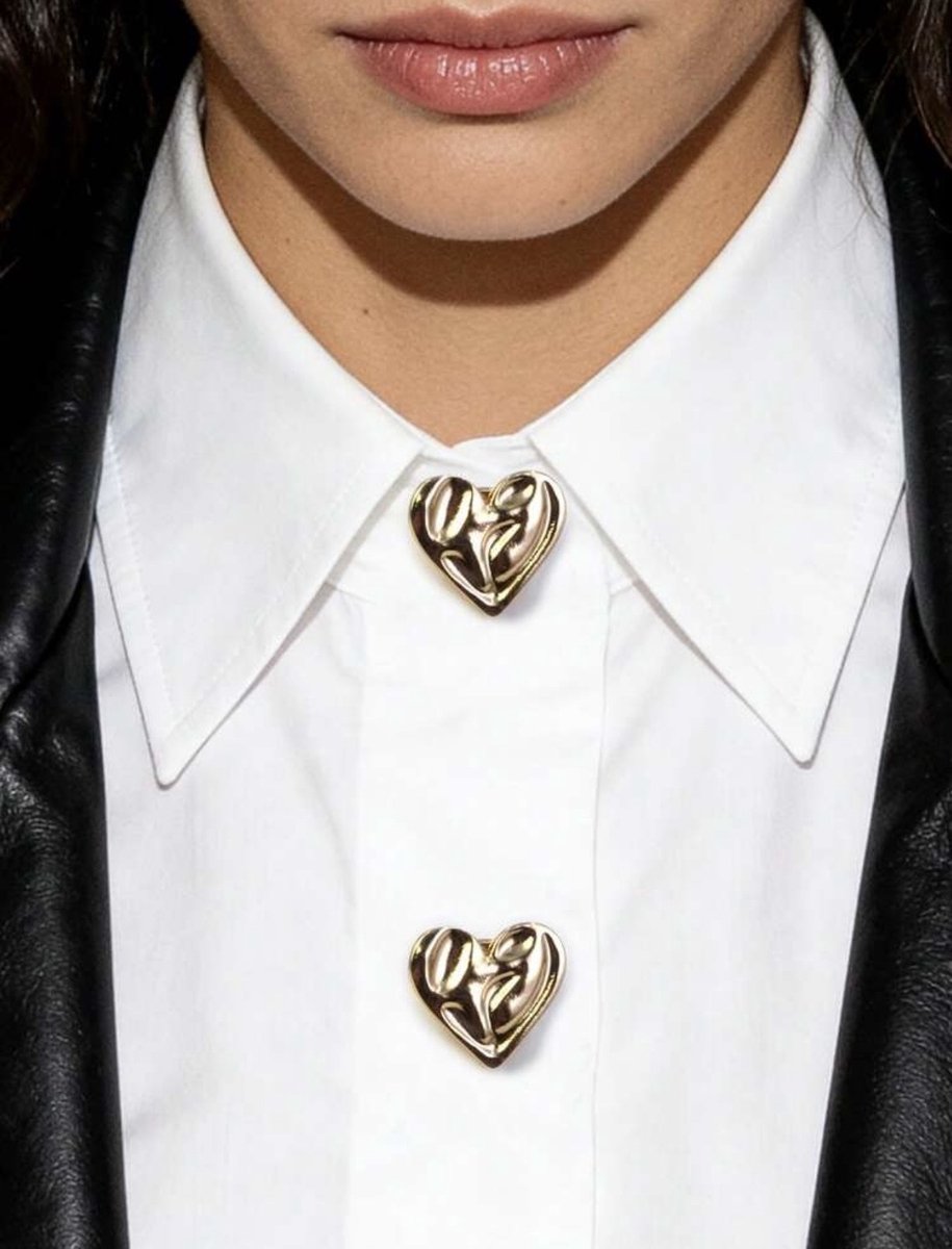 Kraag - kraagje - afneembare kraag -Knopen set kraag - button covers - knopen set - buttoncovers - decoratieve knopen - knopen voor op een blouse - knopen voor aan mouwen - knopen - button set - 2 paar - button covers - Afneembare Manchetten