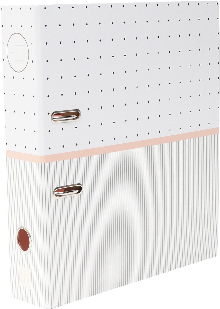 Ancor Ordner Unique A4 2r 8cm dots wit
