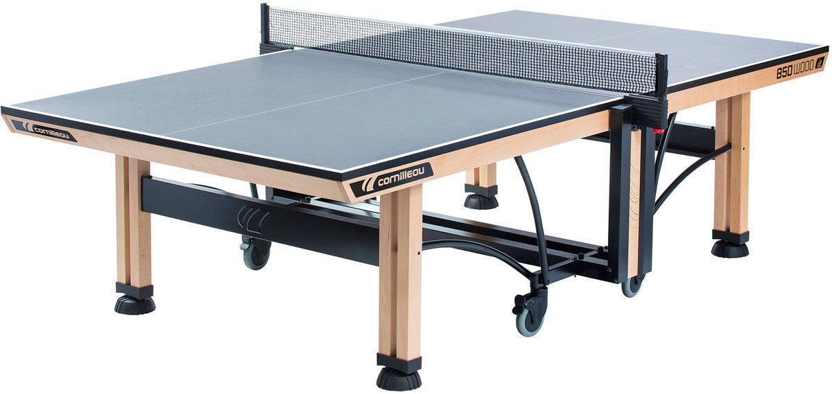 Cornilleau Tafeltennistafel indoor Competition ITTF 850 Wood Grijs