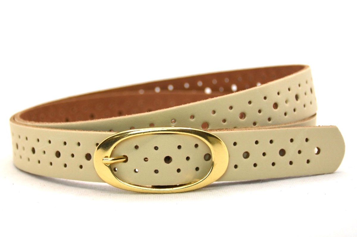 Take-it geperforeerde riem beige