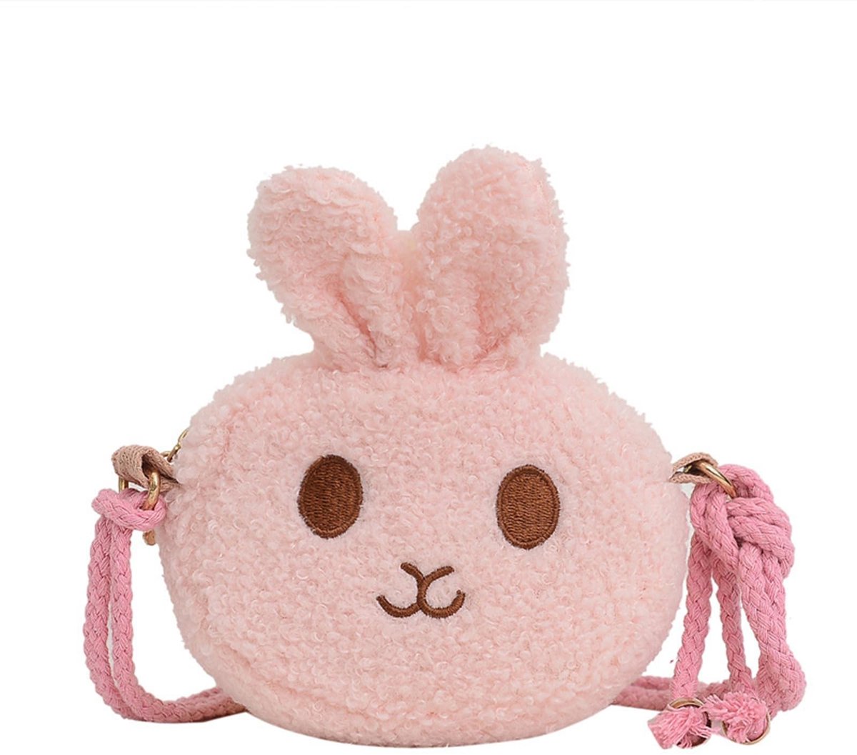 Dailygoods- Handtas Schattig - Schoudertas/Crossbody - Pluche - 19 x 9 cm - Perfect voor Dagen Uit - Cadeau voor Meisjes - Meisjeshandtas