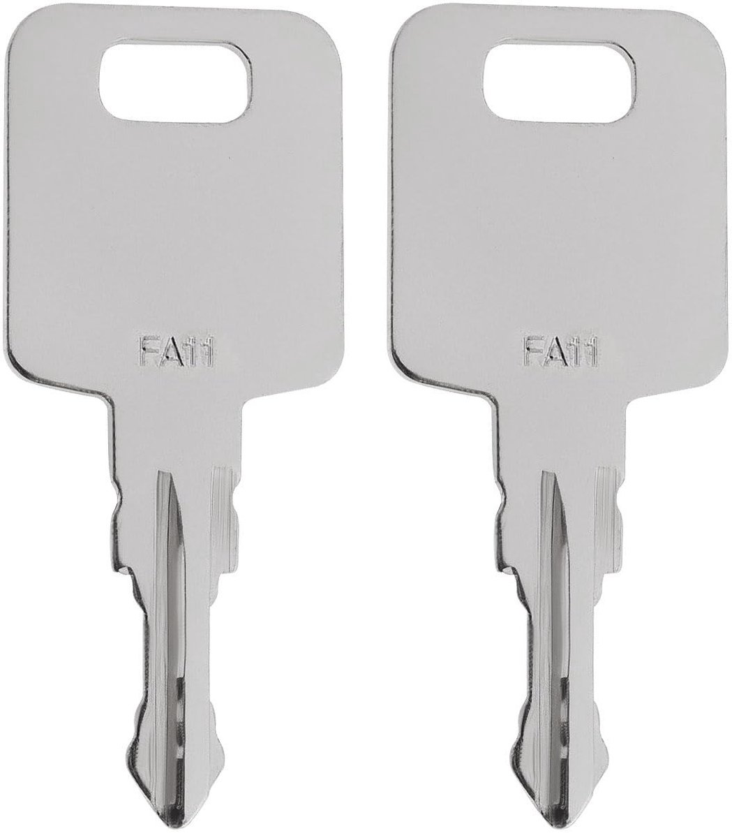 Dailygoods- Reservesleutels 2x - Compatibel met JCB Adblue DEF Doppen - Reserveonderdeel 334/D7450 - Metalen Constructie - FA11 Markering - Betrouwbare Vervanging - Sleutel