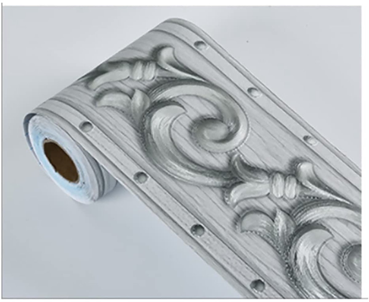 Dailygoods- Behang Zelfklevend Waterdicht - Plafond Grens - Keuken/Badkamer - 3D Reliëf - PVC Materiaal - Vochtbestendig - Muurdecoratie