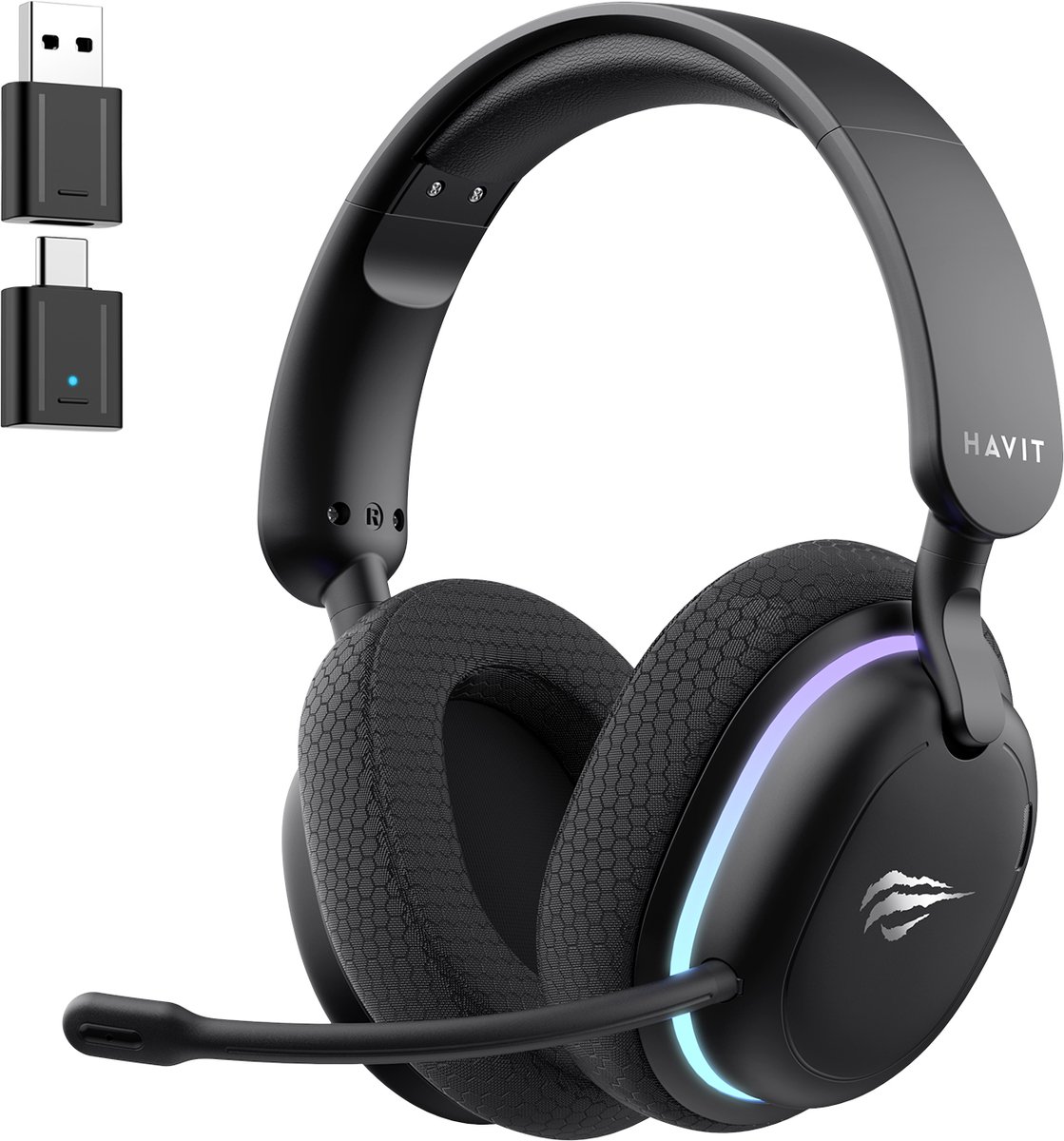 Gaming Headset Draadloos met Microfoon – PC PS5 Xbox Switch – Bluetooth – Havit