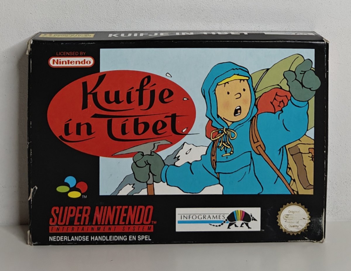 TinTin au Tibet (Kuifje in Tibet) Super Nintendo [SNES] Game PAL