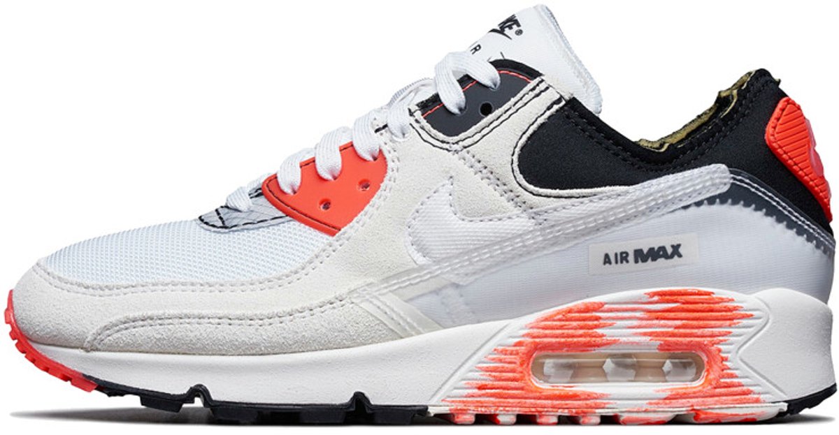 Nike Nike Air Max 90 Archetype Bright Crimson Sneakers Unisex Wit