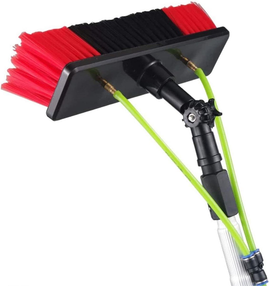 Telescopische Ramenwasser - Glazenwasser Stok - Hoge Ramen Schoonmaken - Verstelbare Lengte - 10 Meter - Grijs