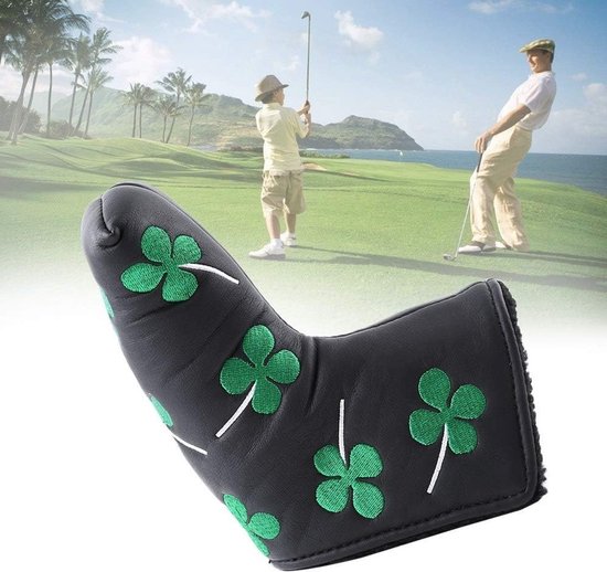 Putter Cover Clover Golf Headcover voor Bladputters, PU Bescherming voor Golfaccessoires (Zwart) van Merkloos — afbeelding 5
