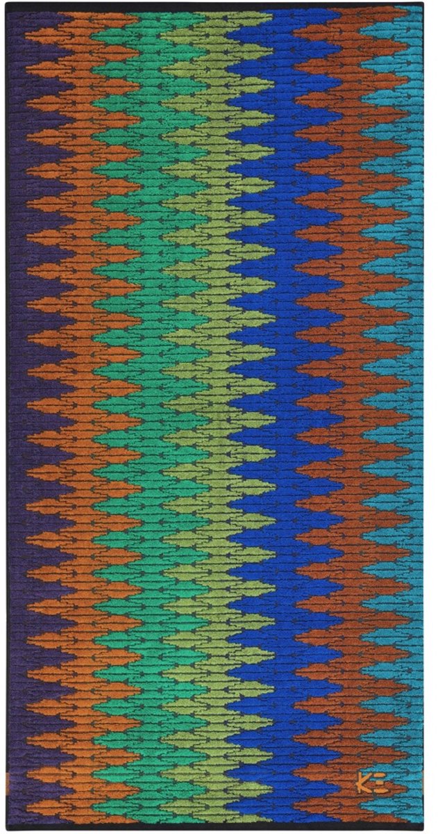 K-3 Karaginu badhanddoek - multicolor - luxe jacquard handdoek - 70x140 cm