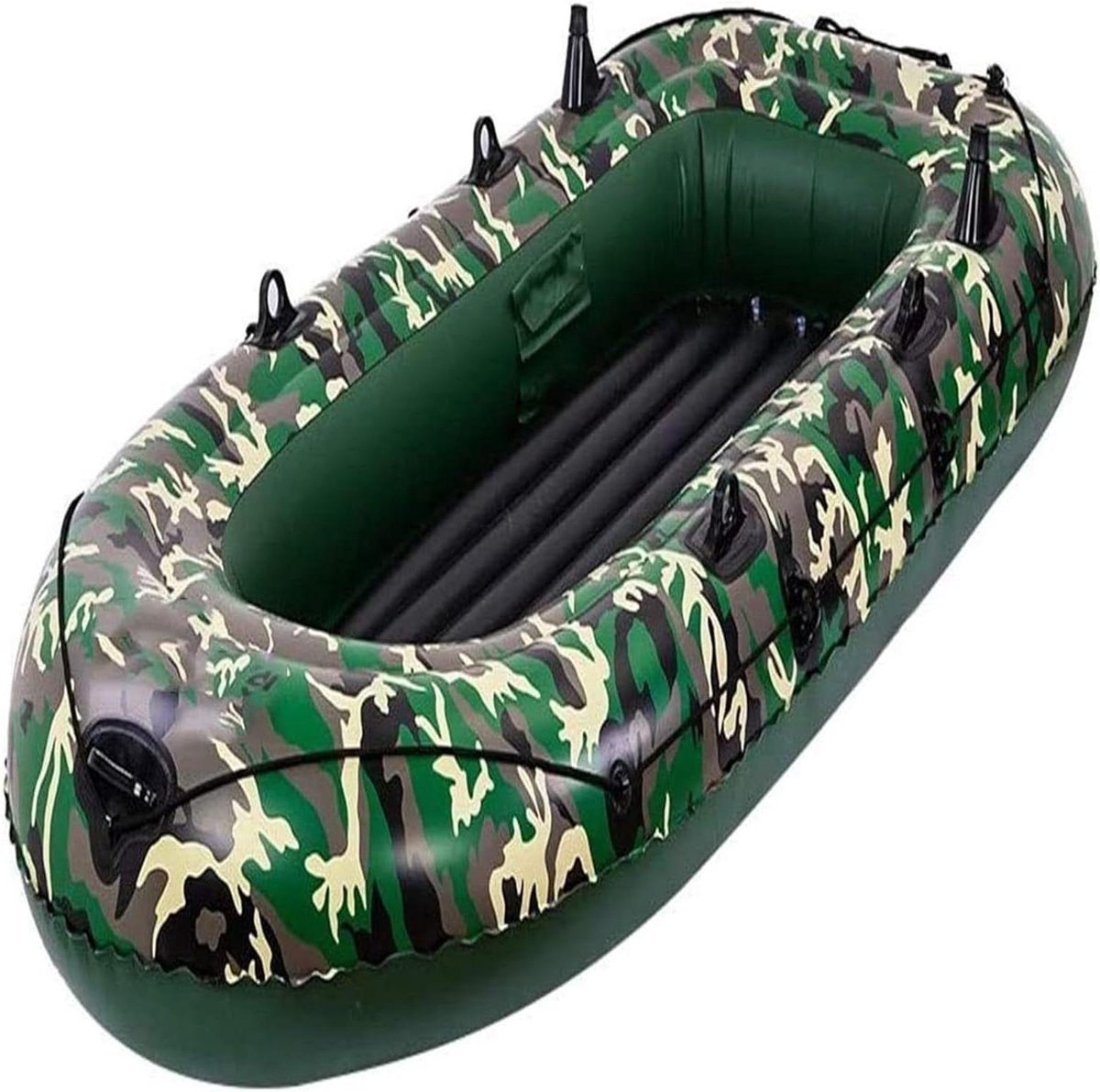 Opblaasbare Rubberboot - Water Vervoer - Outdoor Waterpret - Drie Luchtslangen - 198 x 122 cm - Camouflage