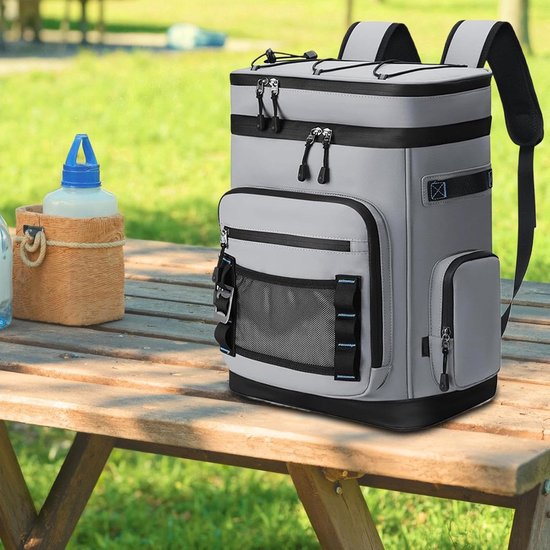 Koelrugzak - Isolatietas - Outdoor activiteiten - Waterdicht en lekvrij - 30 liter - Zwart — afbeelding 3