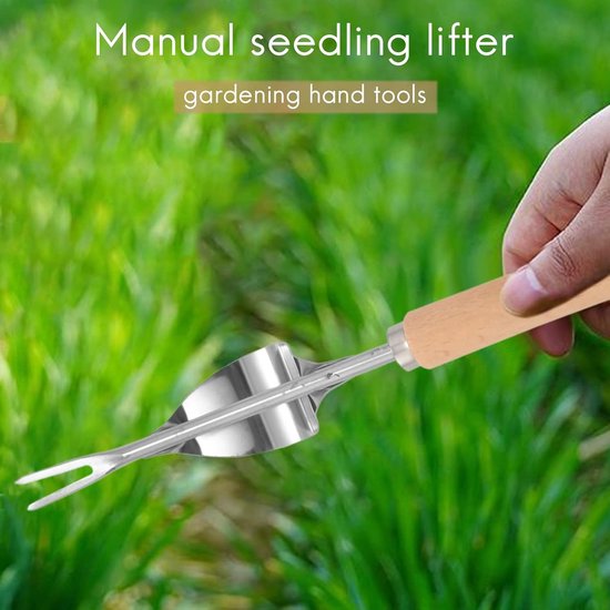 Handmatige Weed Tool - Onkruidsteker Tuin - Onkruid Verwijderen - Roestvrij Staal - 32 cm - Zilver — afbeelding 3