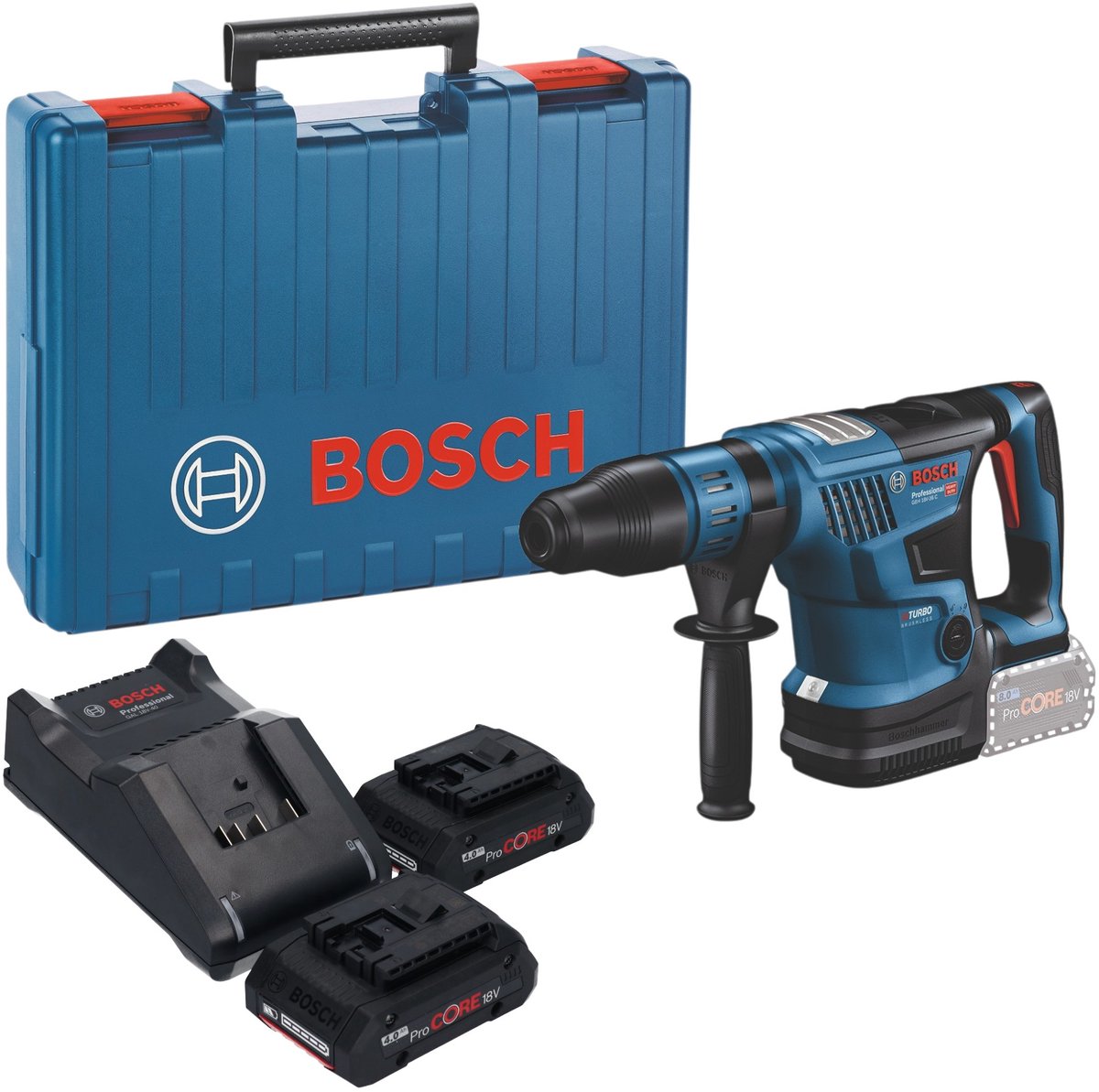 Bosch GBH 18V-36 C Professional accu-boorhamer 18 V 7 J SDS max Brushless + 2x ProCORE-accu 4,0 Ah + oplader + koffer