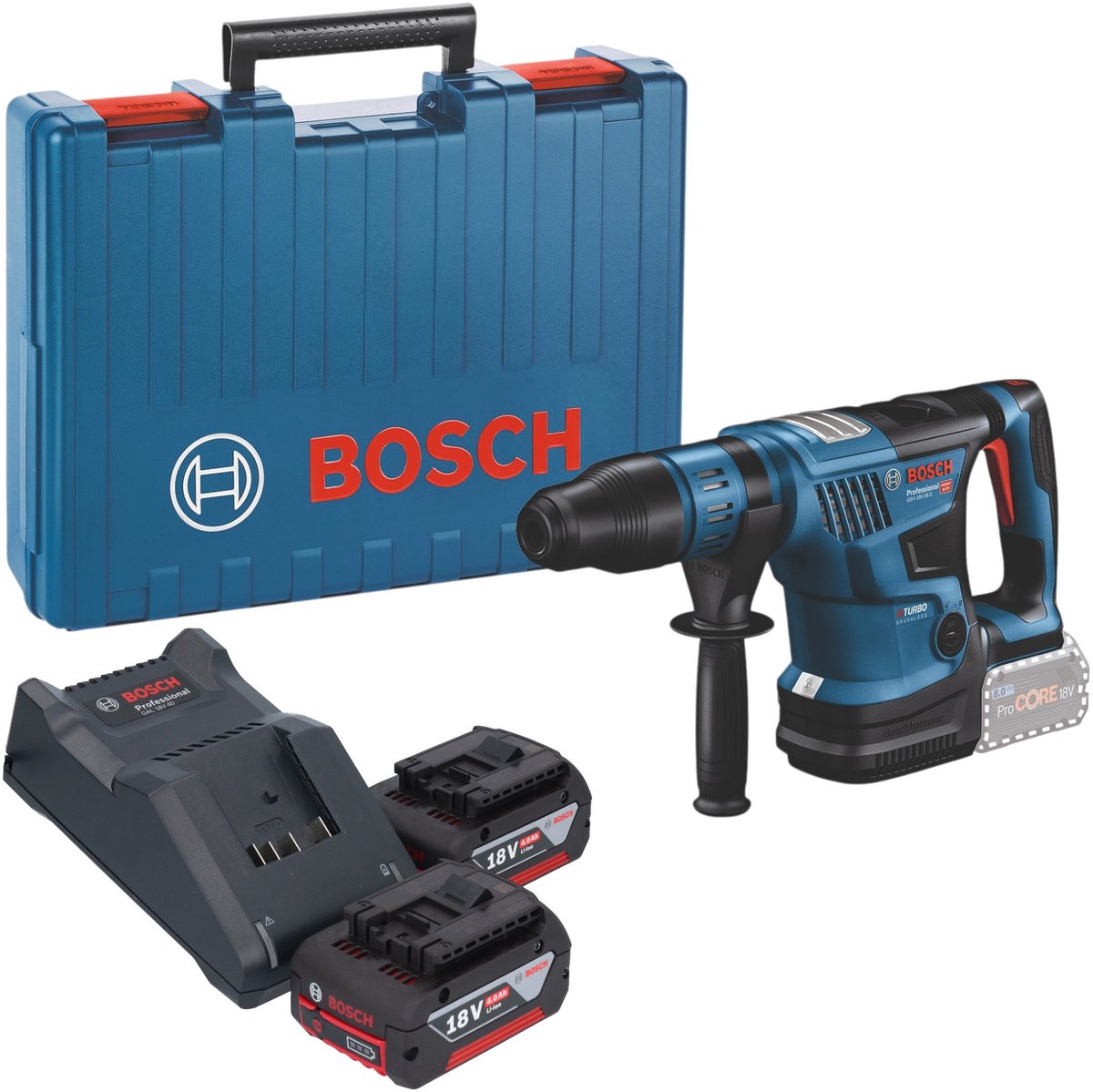 Bosch GBH 18V-36 C Professional accu-boorhamer 18 V 7 J SDS max Brushless + 2x accu 4,0 Ah + oplader + koffer