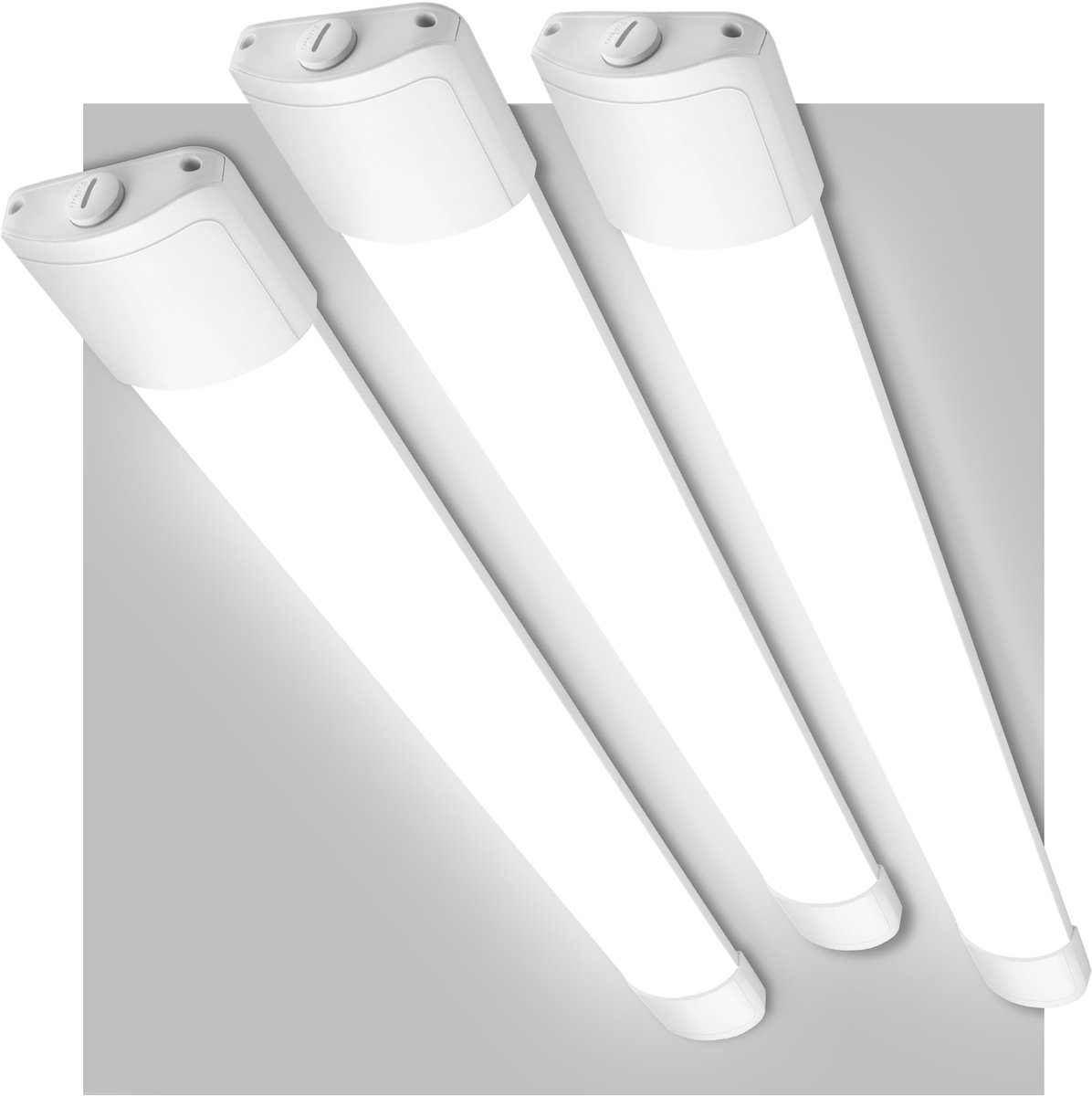 Oraymin 3x LED Werkplaatslamp 150 cm - 45W LED TL Armatuur - IP66 Waterdicht - 4950LM - Koppelbaar Voor Garage en Magazijn Wit