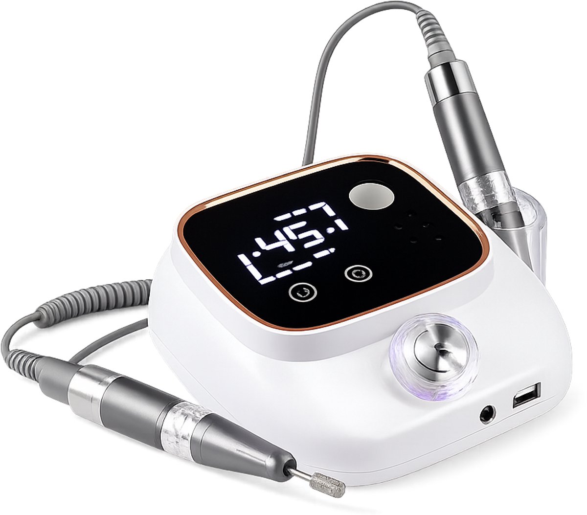 Lifero Electrische Nagelvijl - Nagelfrees - Nagelknipper Elektrisch - LCD-scherm - Frezen - Tot 45.000 RPM - Incl. Accessoireset