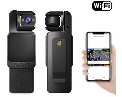 Action Camera HD-360° Mini Action Cam – WIFI-1080p draagbare actiecamera’s – Motorfiets actiecamera – actioncam voor avontuur – Geschikt voor vloggen, sport en outdoor activiteiten