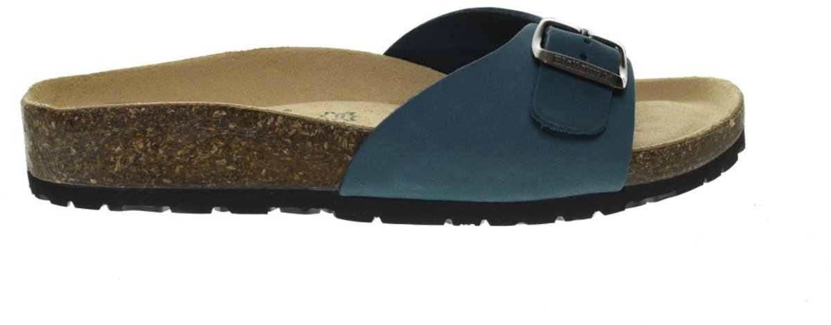 Petrolblauw Eenband Slippers Bionatura maat 37