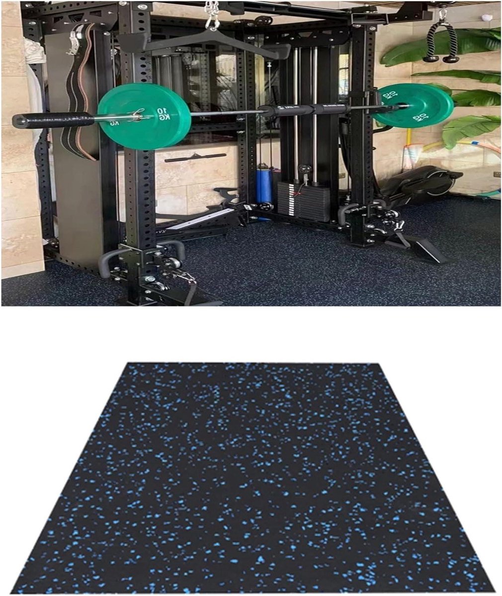 Rubberen Vloermatten - Puzzelmat Gymtegels - Thuis Trainen - EPDM-rubberkorrels - 50 x 50 