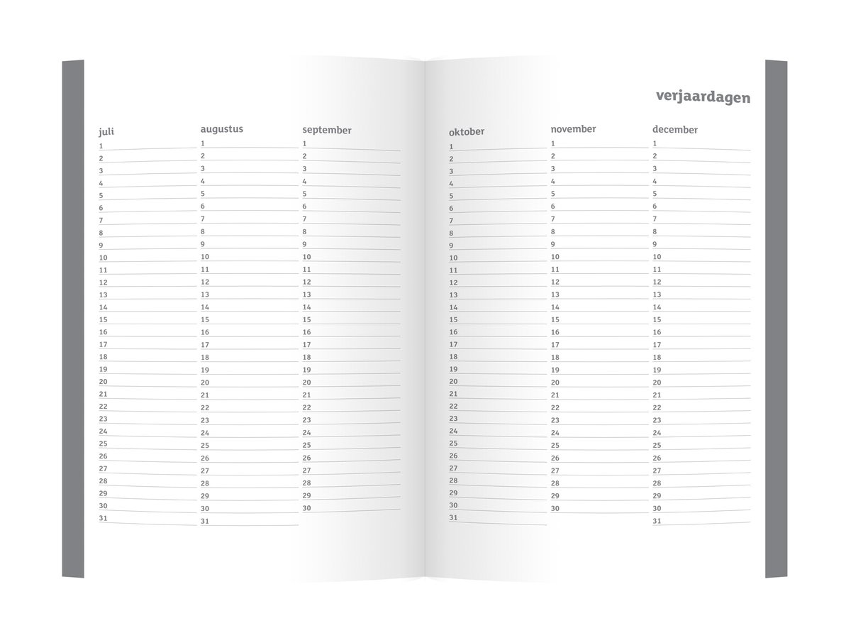 Kangaro Agenda Schoolagenda 2026 / 2027 A5 zwart 130 pagina's incl. lint - K-23909 — cadeau in Eten & Drinken - foto 4