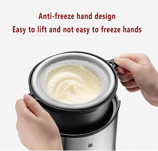 IJsmachine - Dessertmaker - Zelf ijs maken - Snel in 20 minuten - 300 ml inhoud - Zilver — afbeelding 4