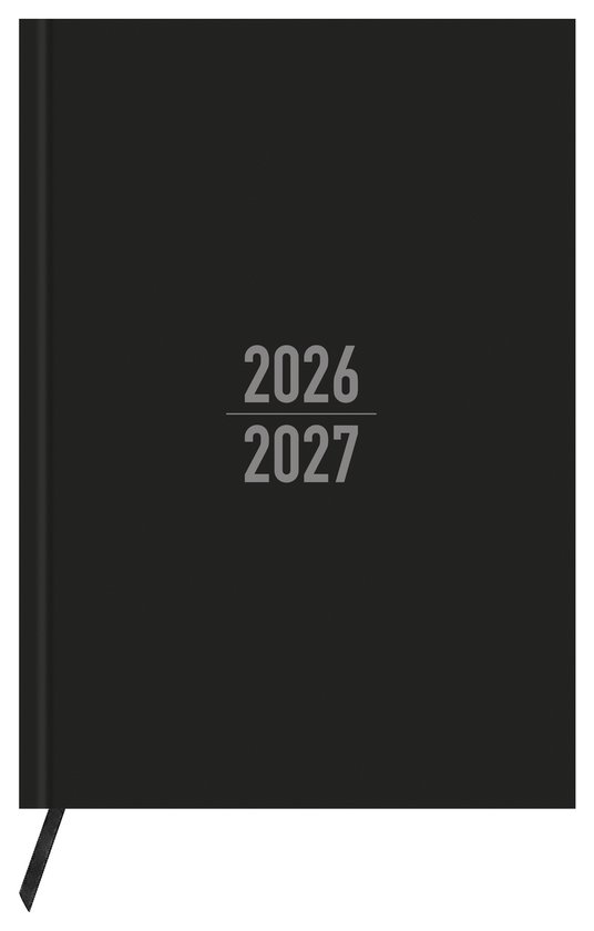 Kangaro Agenda Schoolagenda 2026 / 2027 A5 zwart 130 pagina's incl. lint - K-23909